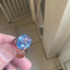aqua marine stone ring