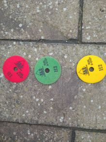 3 stage polishing pads wet or dry stone
