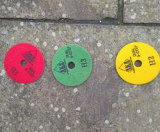 3 stage polishing pads wet or dry stone