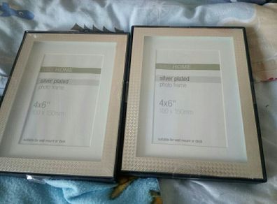 BNWT Silver Plated 4x6" Photo Frame