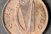 1966 Ireland 1 Farthing coin