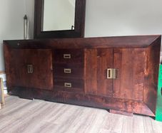 Sideboard with matching mirror