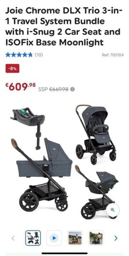 Joie Chrome DLX trio 3-in-1