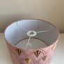 Pink and gold lampshade Image 2