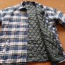 Check quilted jacket. Image 3