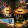 2 Pack Birthday Gifts for Women, Garden Ornaments Outdoor Hummingbird Solar Lanterns Outside, Waterproof Hanging Garden Solar Lights Hummingbird Christmas Gift Mothers Day Gifts for Mum Grandma Image 4