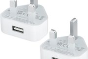 USB Plug UK,USB Charger Plugs Adaptor UK 5W Phone Plugs with USB Port Compact Mains Charge Head with Smart IC 5V 1AMP Charging Compatible with iPhone 13 12 11 SE XS XR X 8 7 6 5,iPad,Watch,2Pack