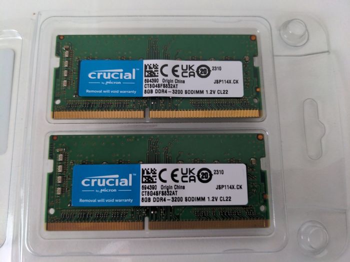 Crucial 16gb Kit (2x8gb) Ddr4-3200 Sodimm RAM