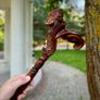 Unique Handmade Walking Stick, Viking Warrior Handle, Never Used Image 4