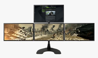 Ergotech Monitor Stand Triple, Quad WSGF Ultimate Desk Stand v2