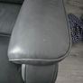 Sofa two seater and electric recliner leather Image 8