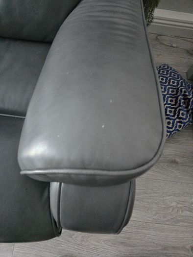 Sofa two seater and electric recliner leather