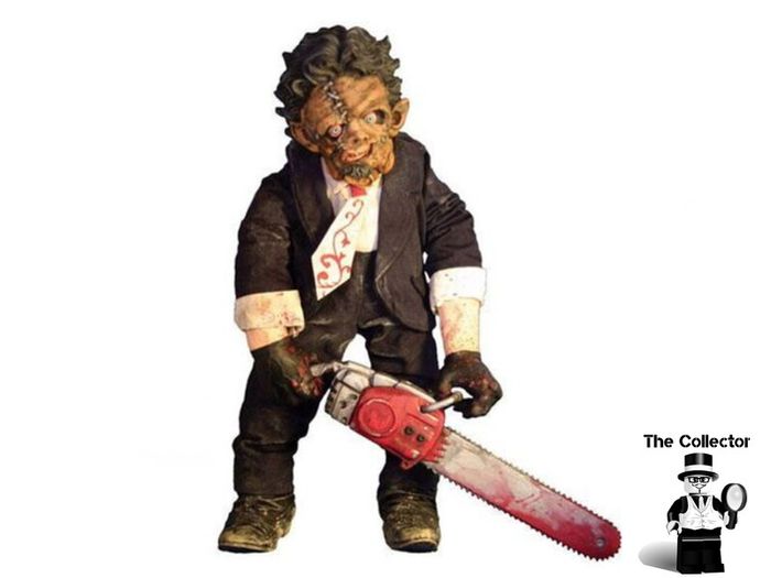 Very Rare Mezco Leatherface Texas Chainsaw Massacre Pt 2 De Luxe Roto Plush Figure Mezco Cinema of Fear series 2 Collectors item