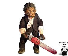 Very Rare Mezco Leatherface Texas Chainsaw Massacre Pt 2 De Luxe Roto Plush Figure Mezco Cinema of Fear series 2 Collectors item