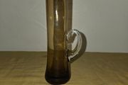 Vintage hand blown Amber Jug