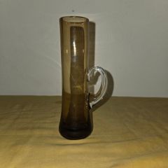 Vintage hand blown Amber Jug