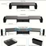 Dual Monitor Stand Riser, Metal Monitor Desk Accessories with Drawer and 2 Pen Holder, Adjustable Length and Angle - Computer Monitor Stand for Screen, Computer, Printer (Metal Black) Image 3