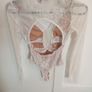 White backless body suit Image 2