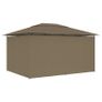Garden Marquee with Curtains 4x3 m Taupe 180 g/m Image 5