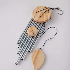 Large Boho Style Wind Chime - nice gift - with 6x chimes - all different length - for unique sound - from 16cm till 24cm long