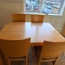 Extending kitchen table and six chairs Image 6