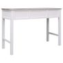 Writing Desk Grey 110x45x76 cm Wood Image 2