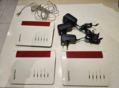 3x FRITZ!Box 7530 - Mesh Set, Unbranded, PSUs + RJ11 cable