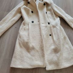 Cream ladies coat size 12