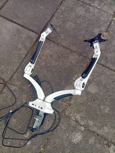 double monitor mount