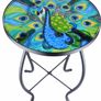 Patio Side Tables Outdoor, 14" Mosaic Patio Accent Round Glass (MULTIPLE DESIGNS, SEE PHOTOS) Image 2
