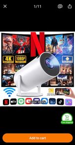 Projector & 50inch Portable Projector Screen