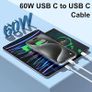 USB C to USB C Charger Cable for iPhone 15/16 Fast Charging, 1M 60W Type C Charging Fast Charging Cable for iPhone16/16 Pro/15/15 Plus/15 Pro/15 Pro Max, iPad Pro/Air/Mini,Mac (White, 2M) Image 2