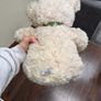 white Harrods teddy bear with a green ribbon. Image 2