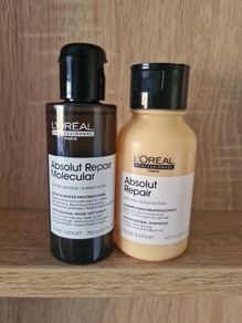 L'Oreal Professionnel Serie Expert Absolut Repair Molecular Rinse-Off Serum and Shampoo 100ml and 75ml