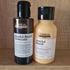 L'Oreal Professionnel Serie Expert Absolut Repair Molecular Rinse-Off Serum and Shampoo 100ml and 75ml