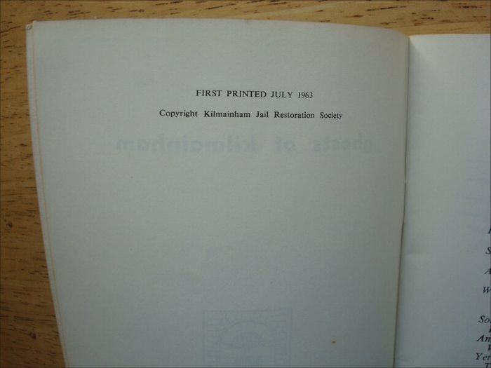 Ghosts of Kilmainham - First Edition 1963 -