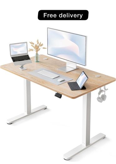 Height Adjustable Electric Standing Desk, 100 x 60cm