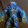 This is a MrBeast Lab Cryo Lab collectible figure, which is a 7-inch blue panther action figure that features lights and sounds. Image 3