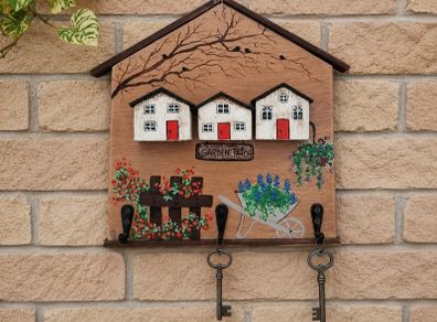 Handcrafted wooden key holder!