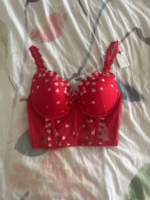 Red valentines corset