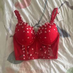 Red valentines corset