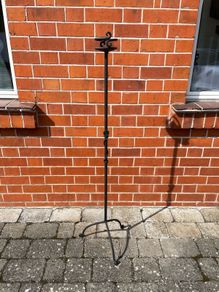 Tall wrought iron candle holder