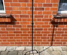 Tall wrought iron candle holder