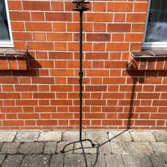 Tall wrought iron candle holder
