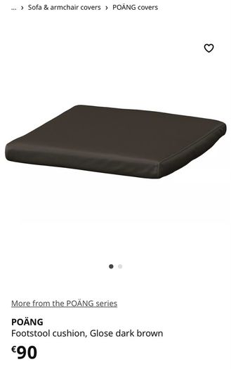 IKEA arm chair (LEATHER cover) and footrest