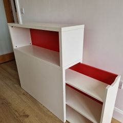 Ikea flaxa single bed headboard with storage