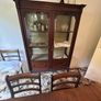 Antique Edwardian / Sheraton Revival Mahogany Glass Display Cabinet / Vitrine Image 4