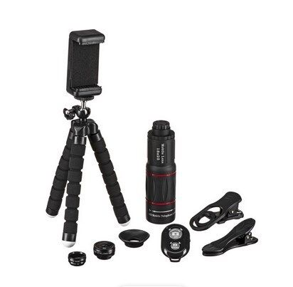 Apexel 4-in-1 Smartphone Lens Kit 18X with Remote Shutter
