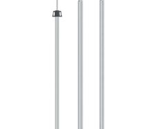 Telescopic Tarp Pole with Length of 102-260 cm Aluminum