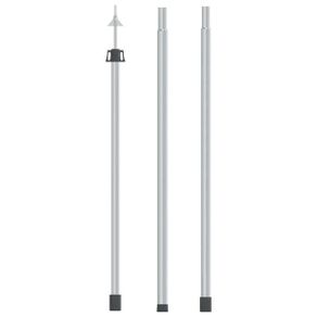 Telescopic Tarp Pole with Length of 102-260 cm Aluminum